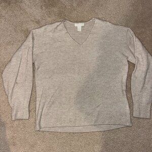 H&M Tan V-Neck Sweater